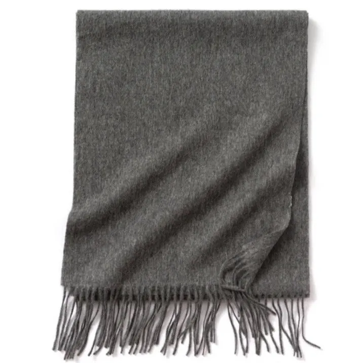 Long lambswool winter scarf | 12 colors