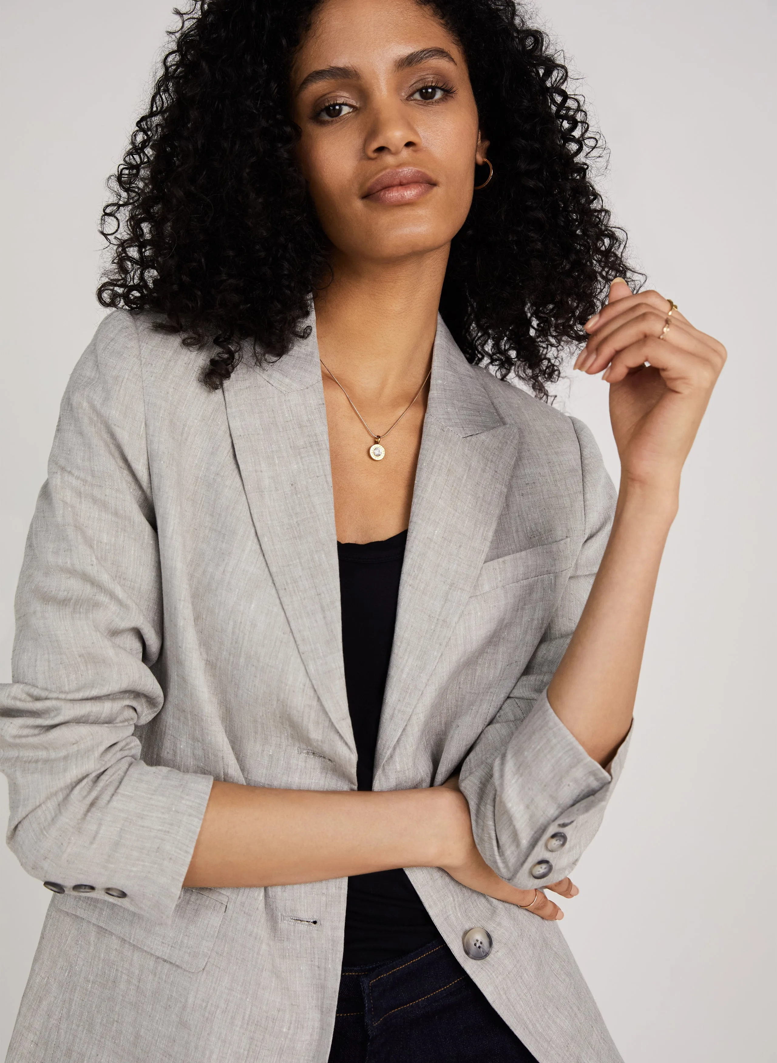 Maxine Hemp Single Breasted Jacket