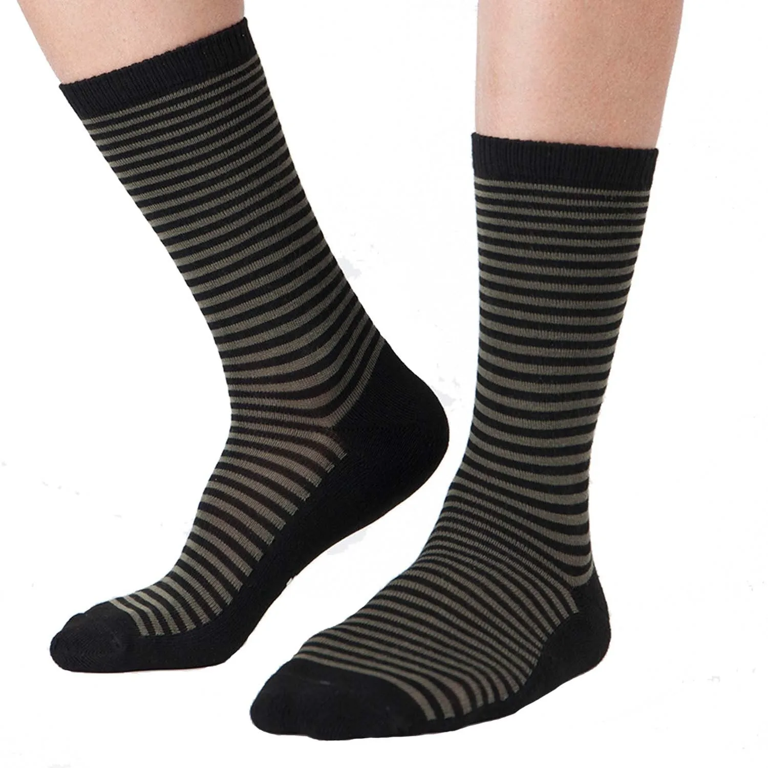 MD Design Bamboo Crew Dress Socks Cushioned