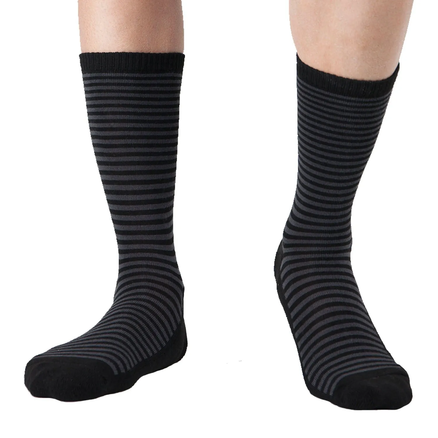 MD Design Bamboo Crew Dress Socks Cushioned