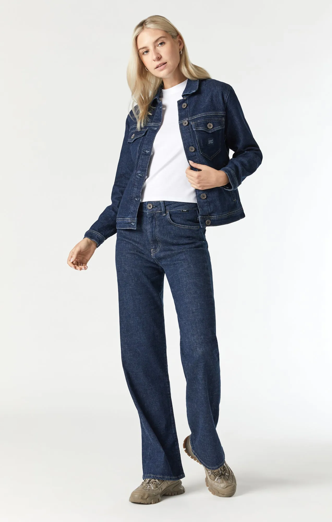 MELLIE DENIM JACKET IN DEEP HEMP