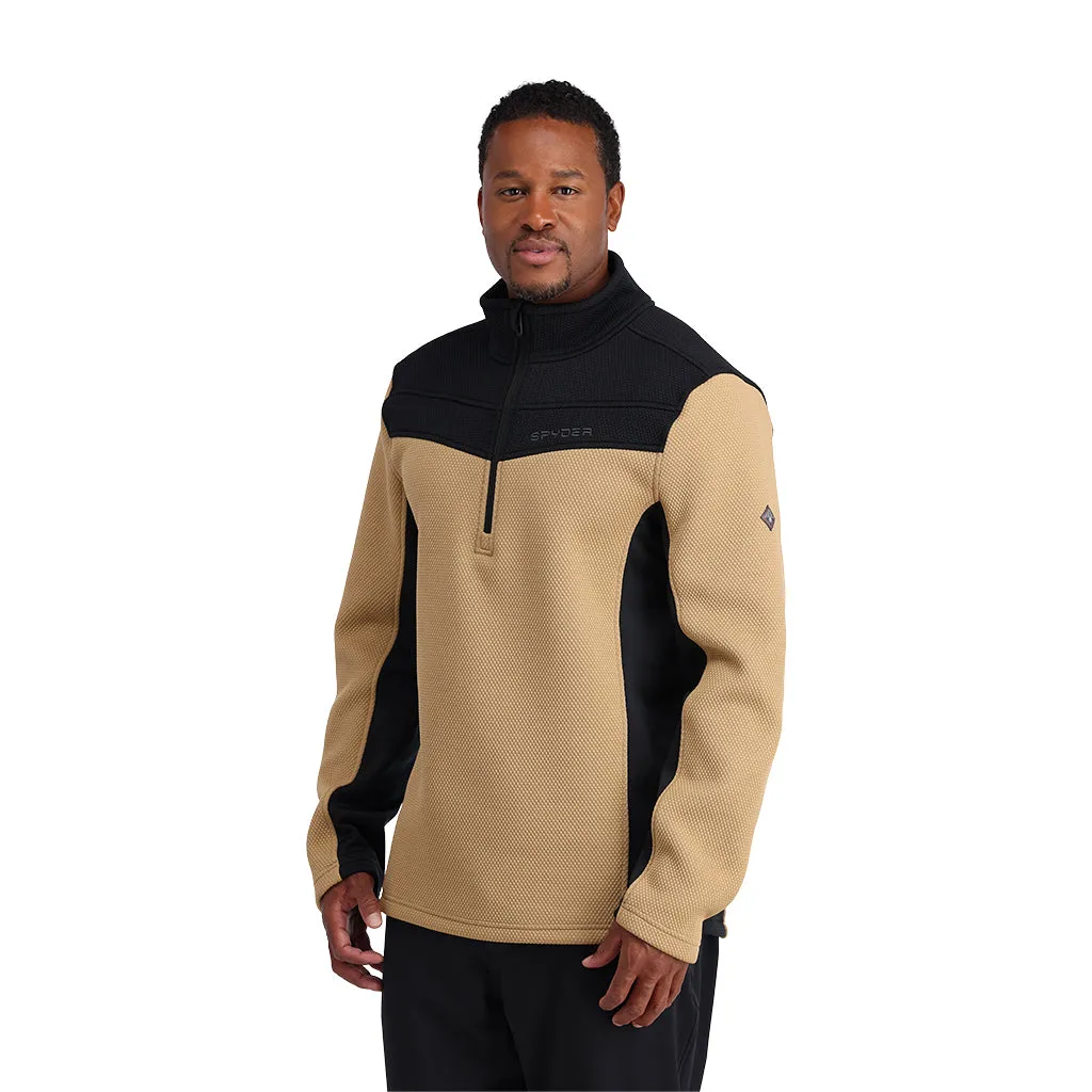 Mens Encore Half Zip - Black Tannin (2022)