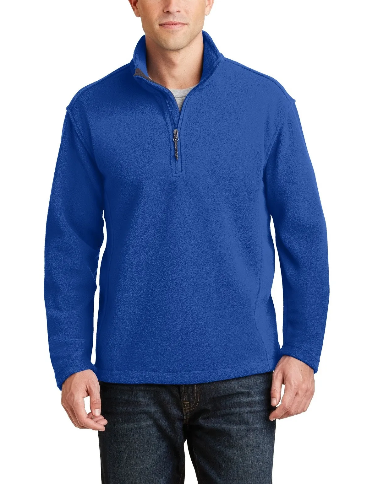 Men's Quarter-Zip Midweight Fleece Pullover Sweater