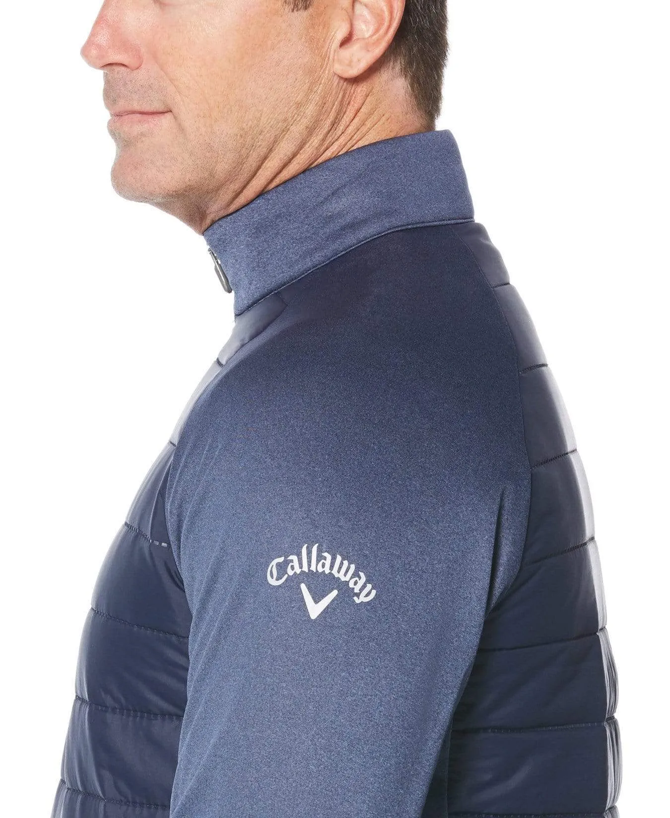 Mens Swing Tech™ Mixed Media 1/4 Zip Pullover