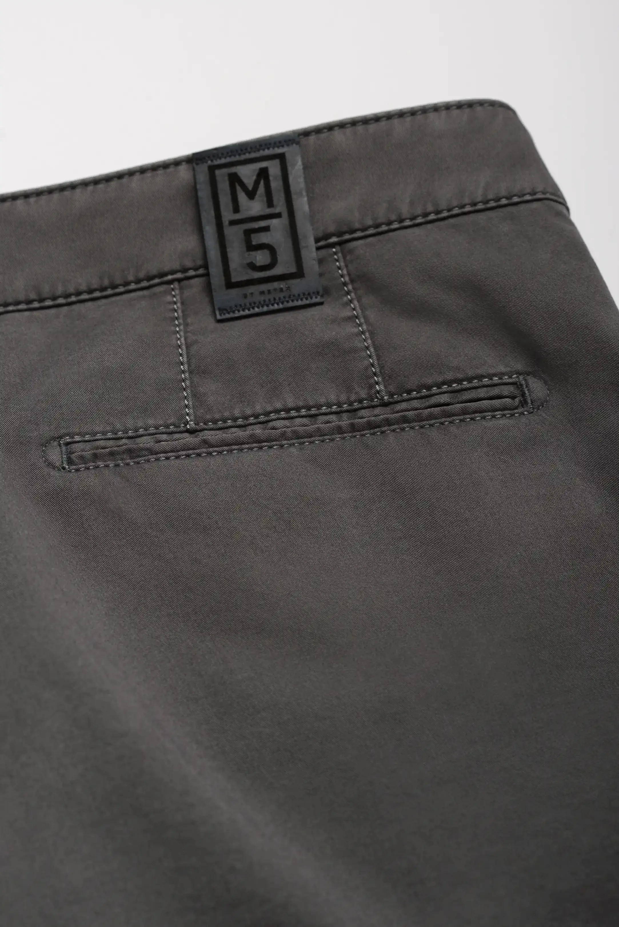 MEYER M5 Jeans - 6001 Soft Stretch Cotton Chinos - Charcoal