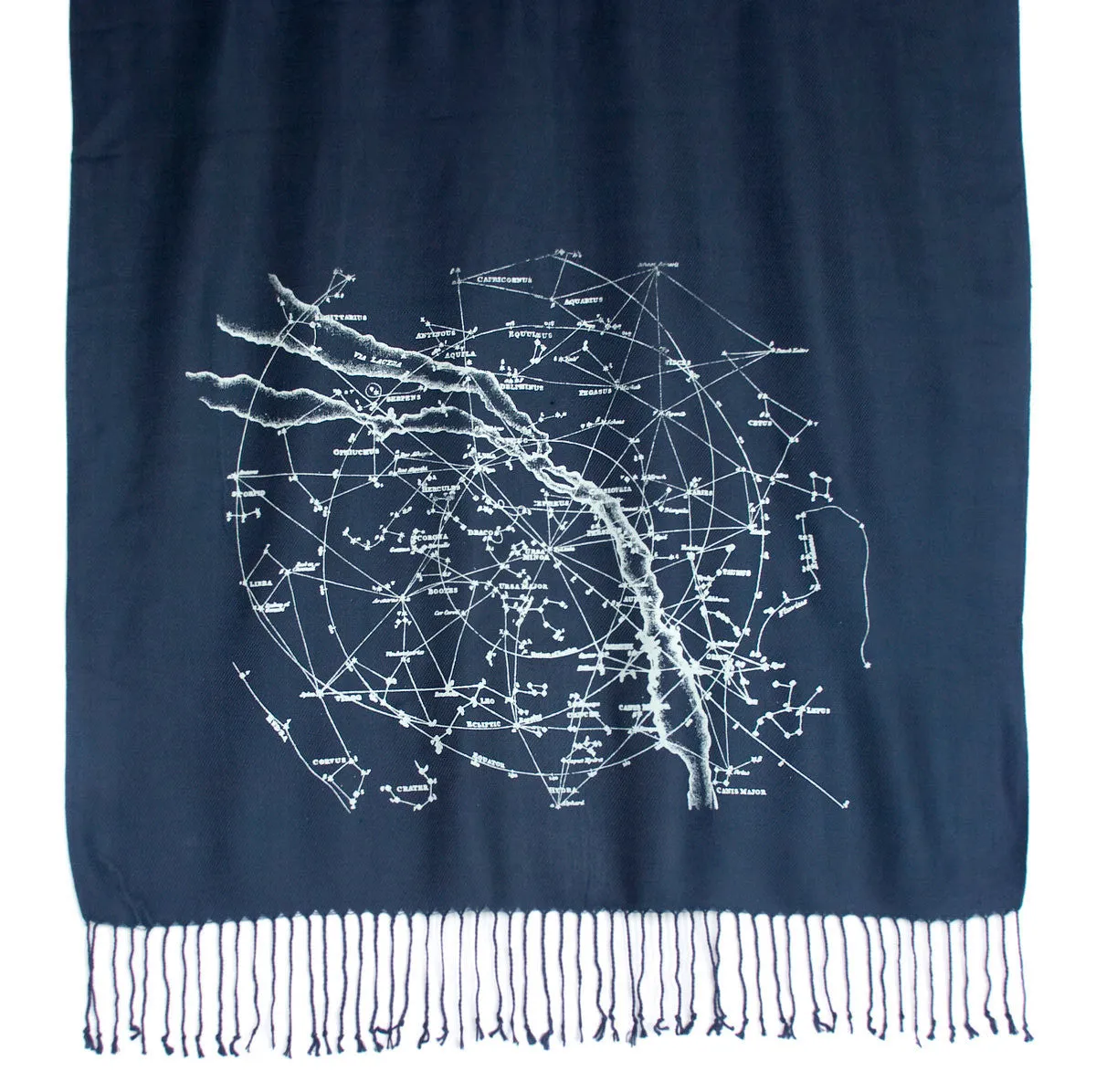 Milky Way Galaxy, star chart pashmina scarf.