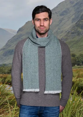 Mucros Donegal Scarf | Green