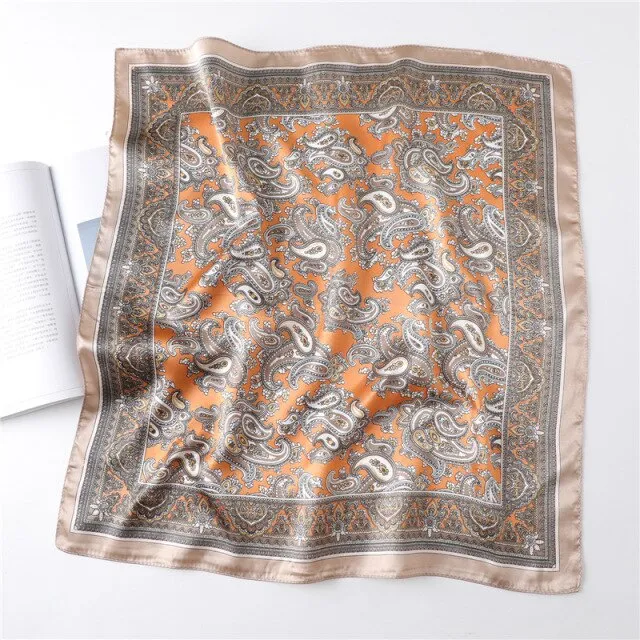 Muslimah Square Silk Hijab Scarf