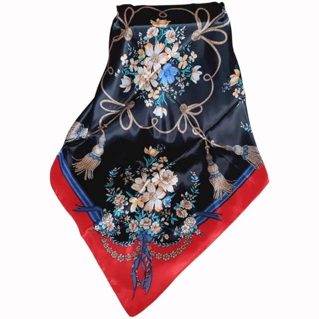 Muslimah Square Silk Hijab Scarf