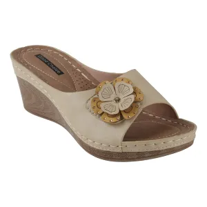 Naples Natural Wedge Sandal