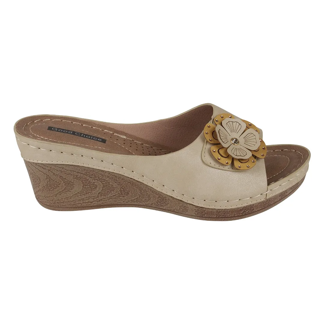 Naples Natural Wedge Sandal