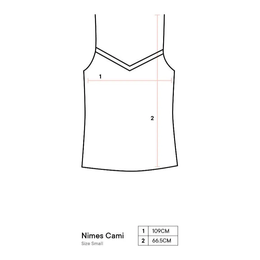 Nimes Natural Linen Cami by Linen House