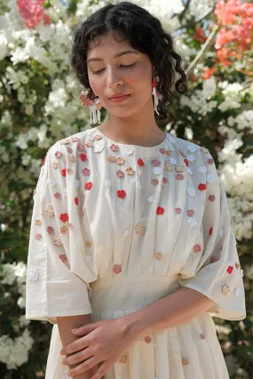 Okhai 'Ladybird' Hand Embroidered Cotton Dress