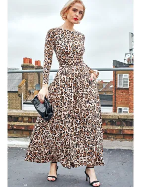 Onjenu Joni Maxi Dress Leopard Print