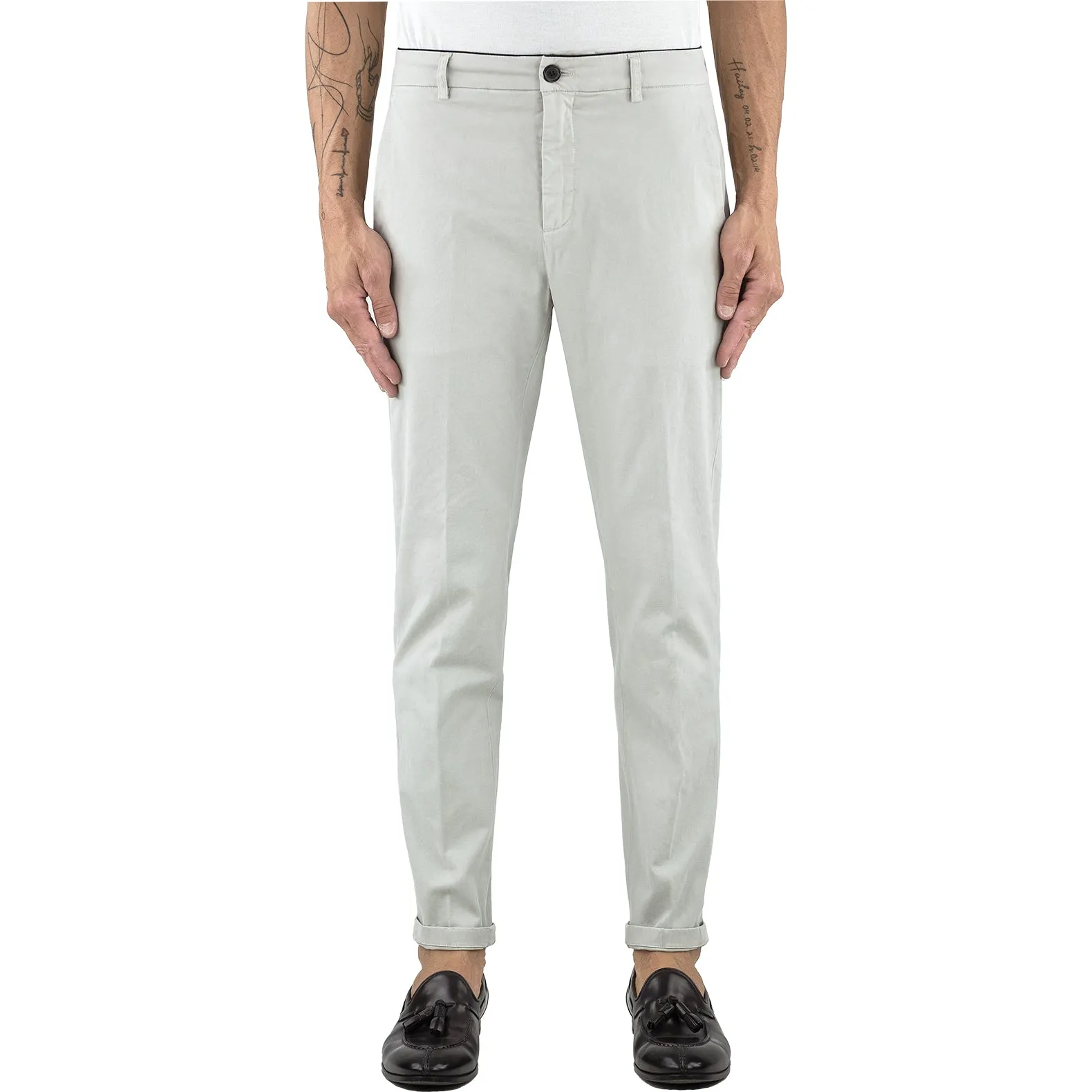 Pantalone DEPARTMENT 5 Prince in Cotone Stretch Stucco