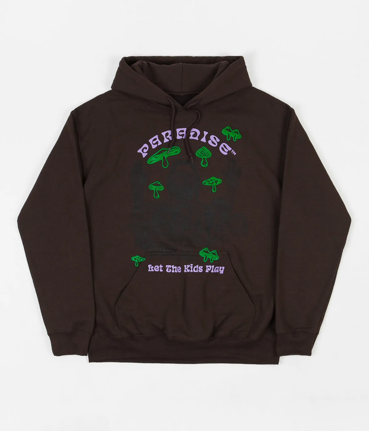 Paradise NYC Let The Kids Play Hoodie - Brown