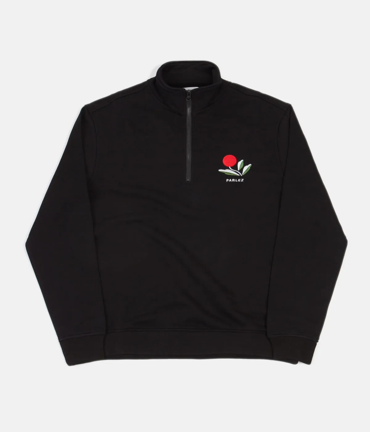 Parlez Kojo 1/4 Zip Sweatshirt - Black