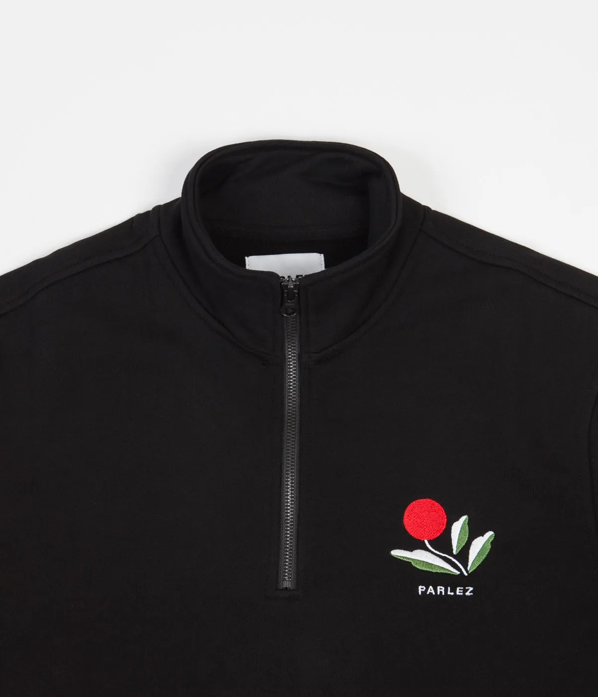 Parlez Kojo 1/4 Zip Sweatshirt - Black