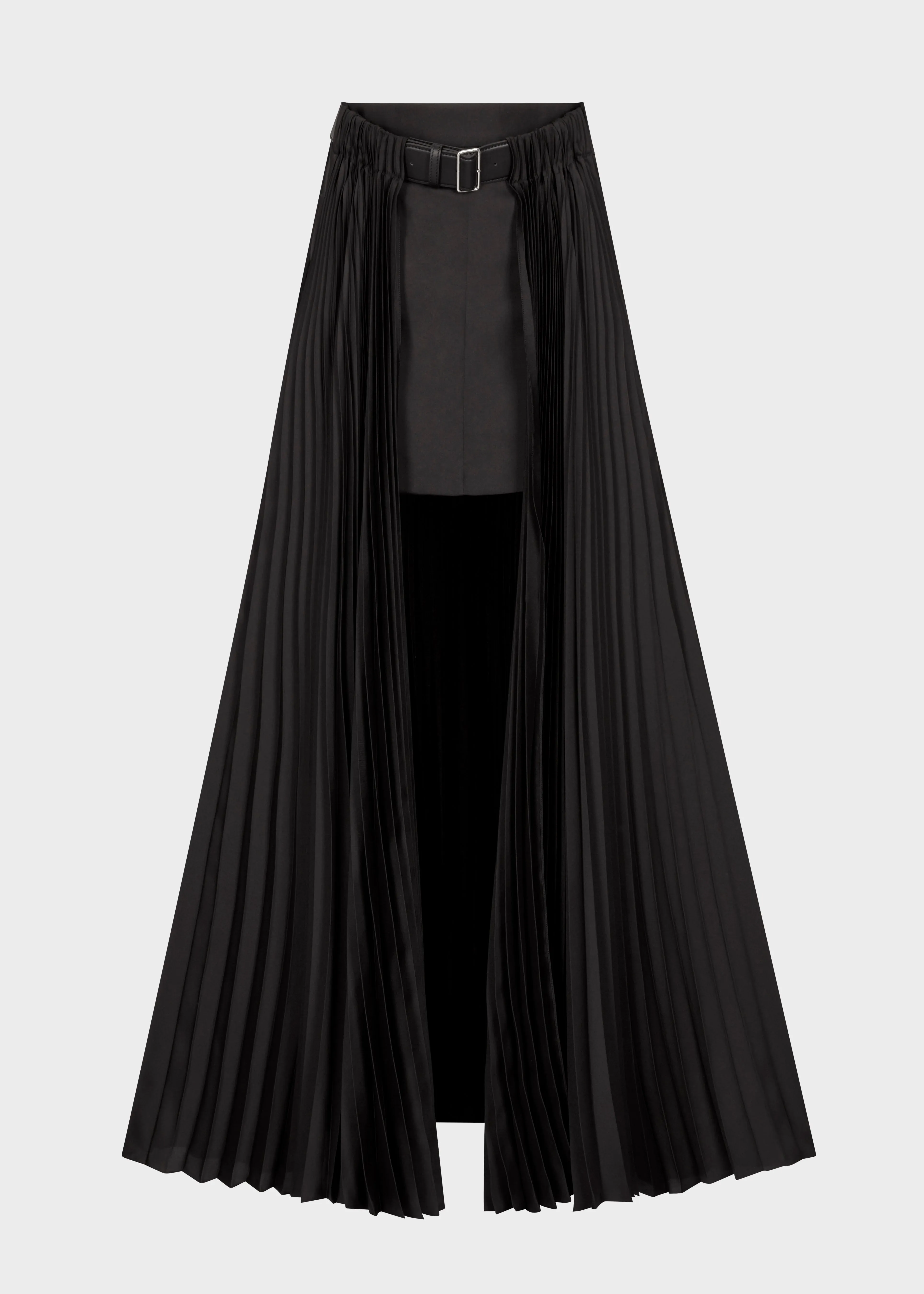 PD BELTED PLEATED SKIRT