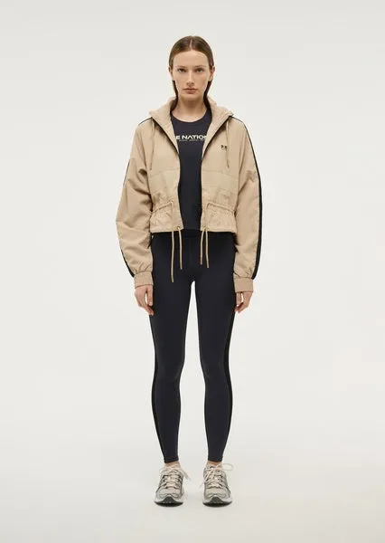 PE NATION - Cropped Man Down Jacket - Sesame