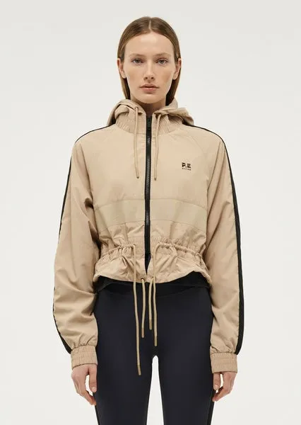 PE NATION - Cropped Man Down Jacket - Sesame