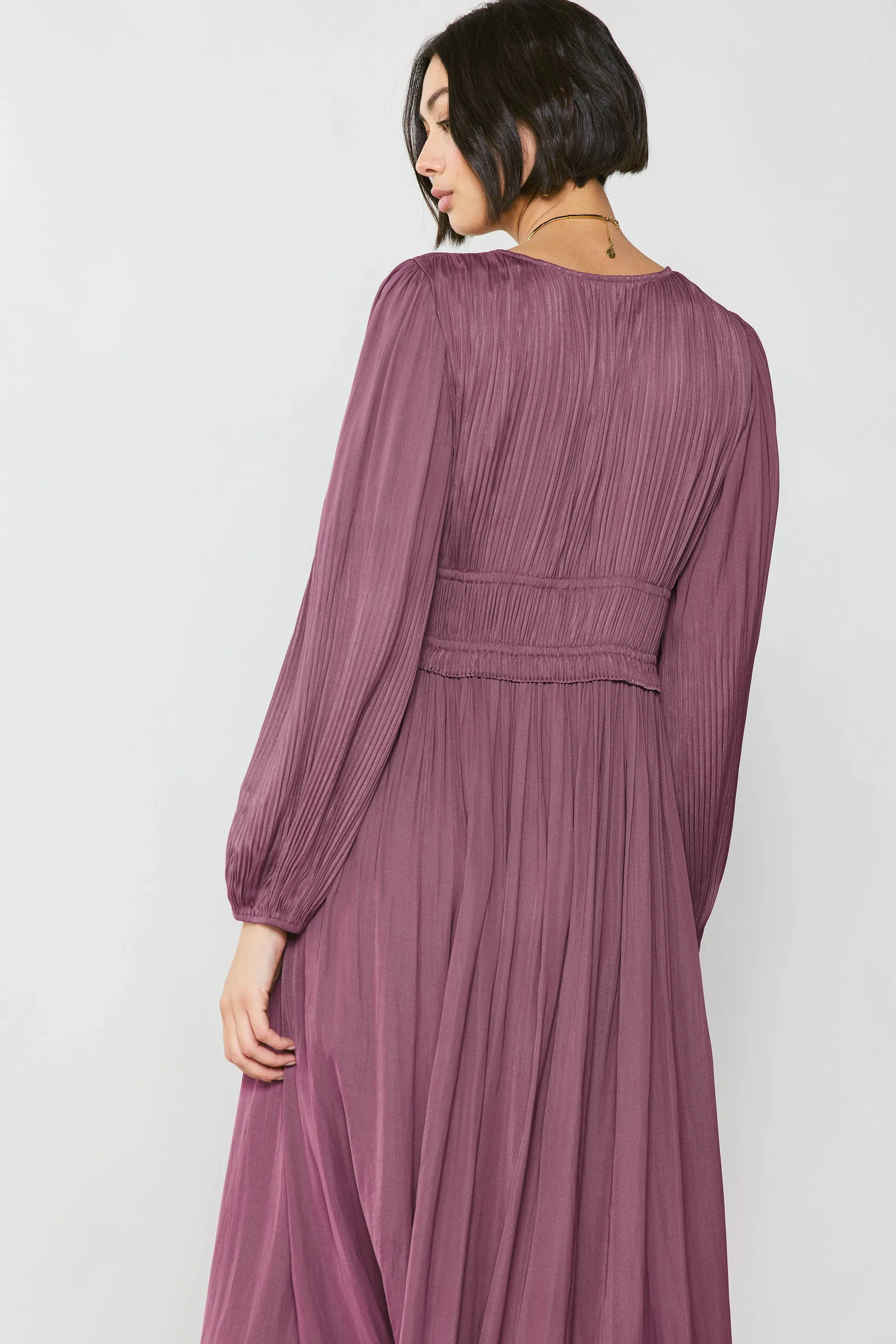 Petite - Sidonie Pleated Maxi Dress