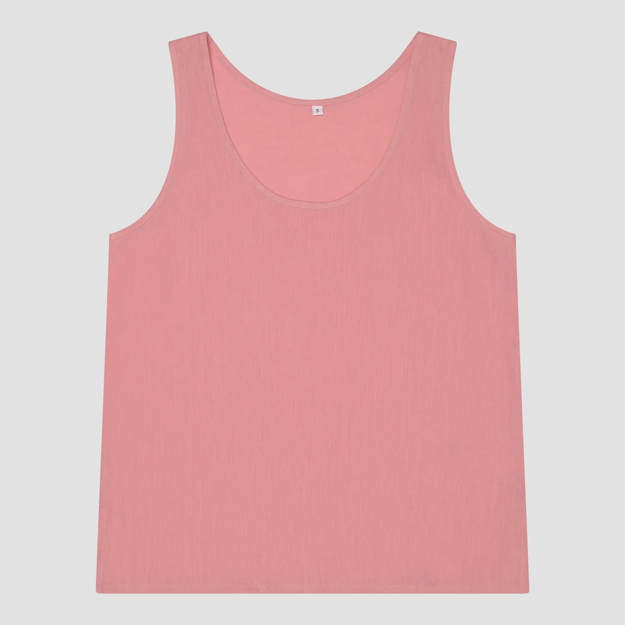 Pink Bloom Linen Cami Top