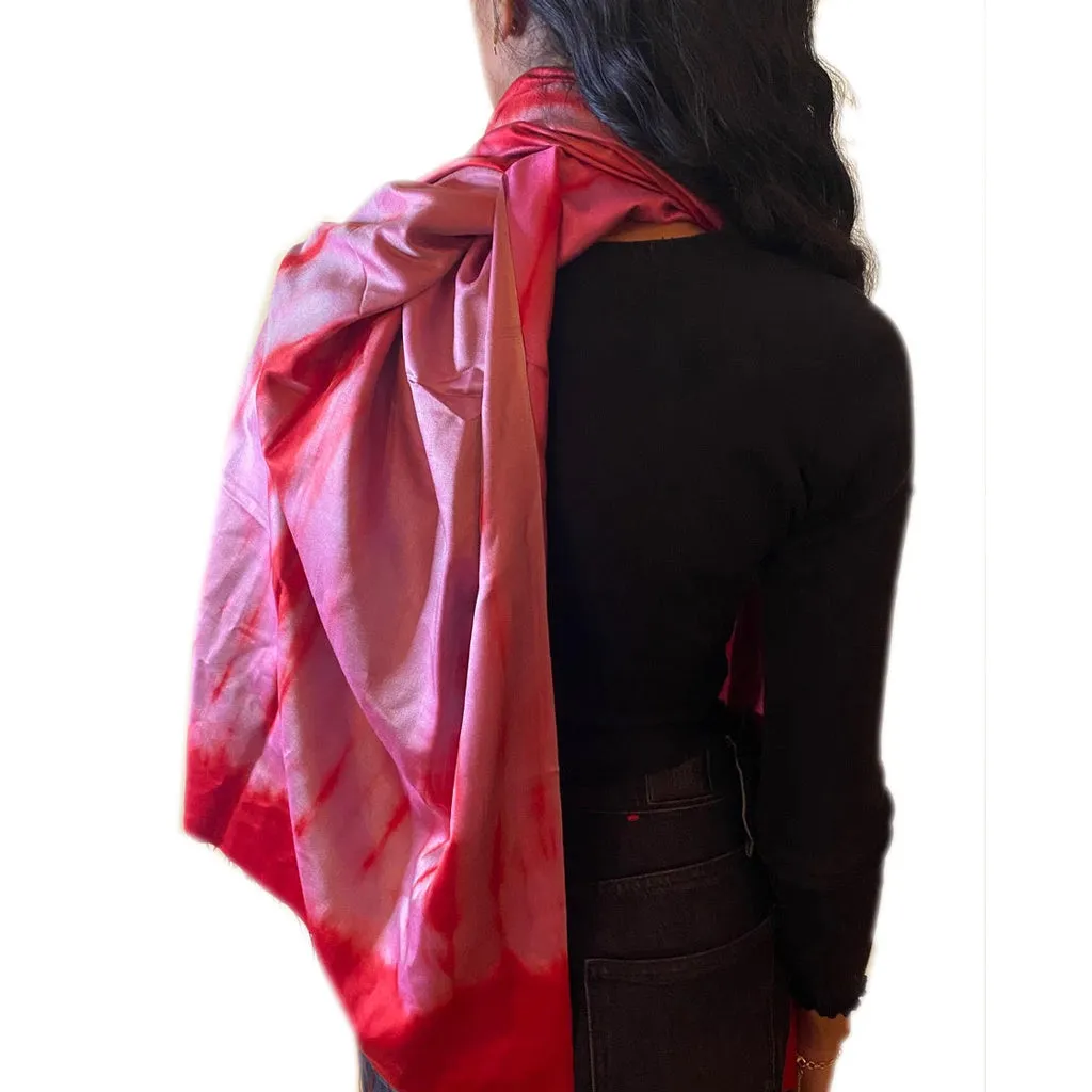 Pink Dawn Silk Scarf