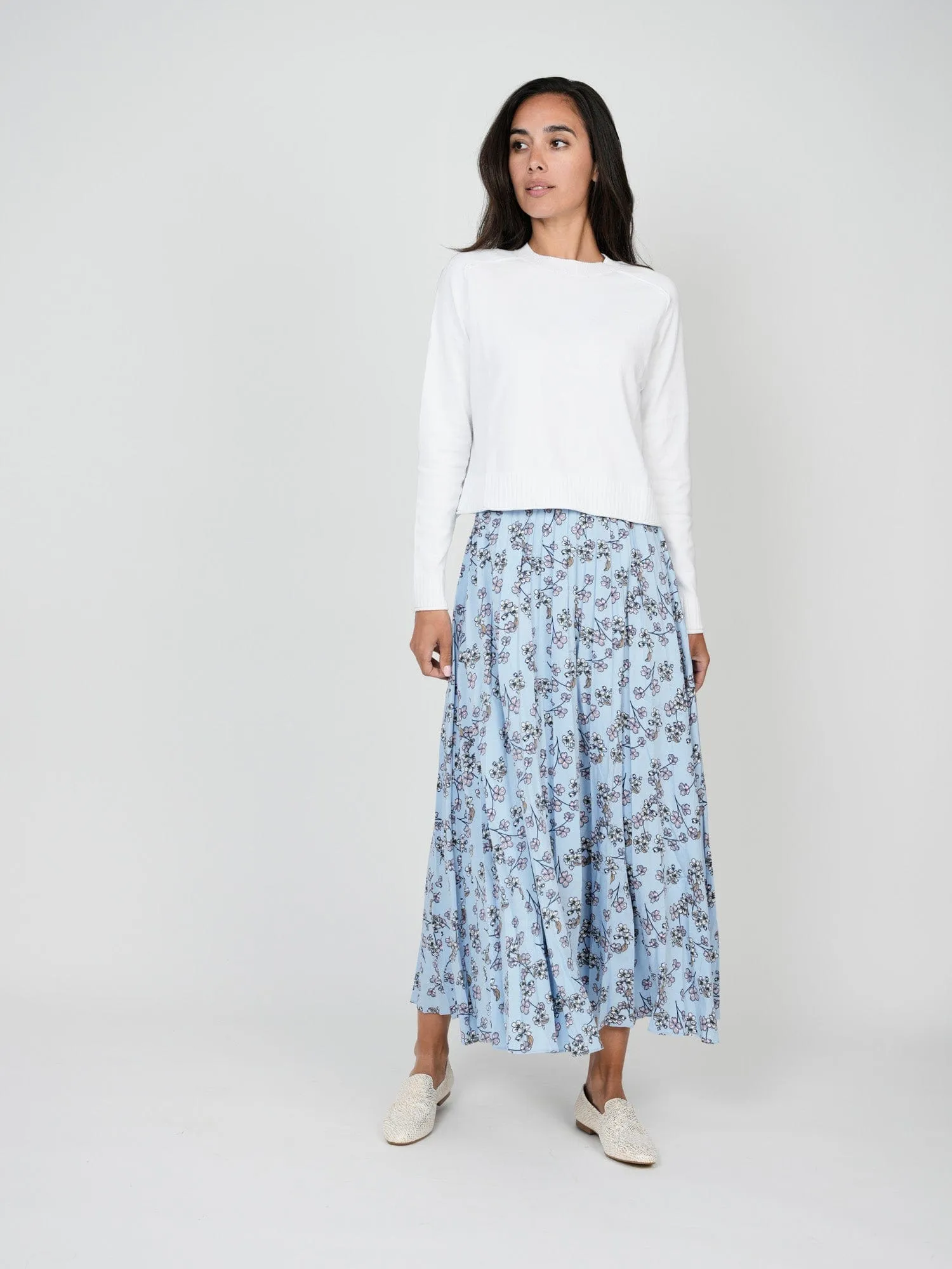 PLEATED SKIRT 37"-PASTEL