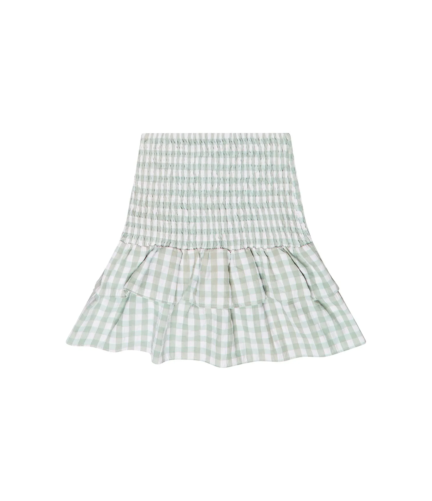 POSITANO SKIRT IN SOFT SEA GREEN AND WHITE