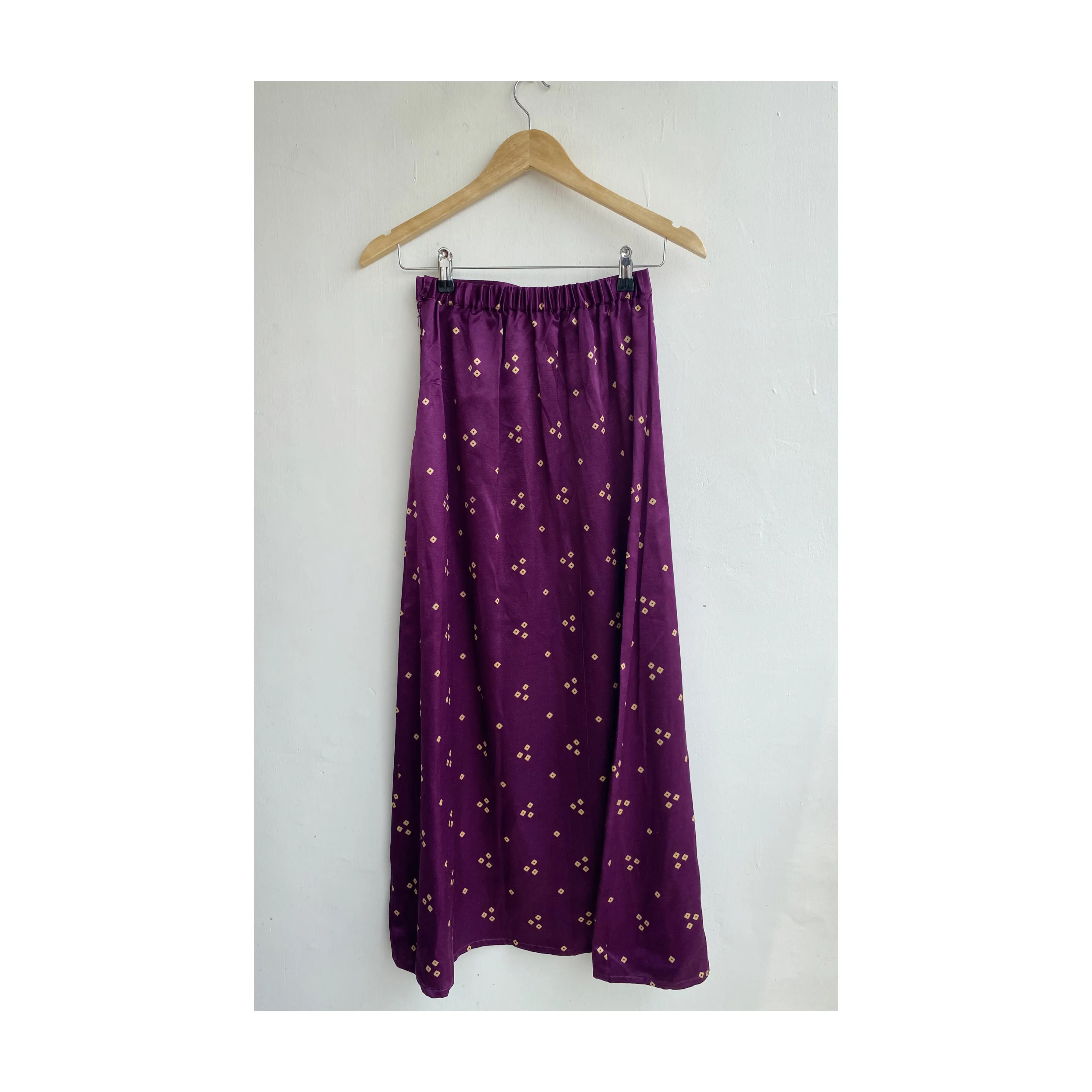 Purple bandhani skirt