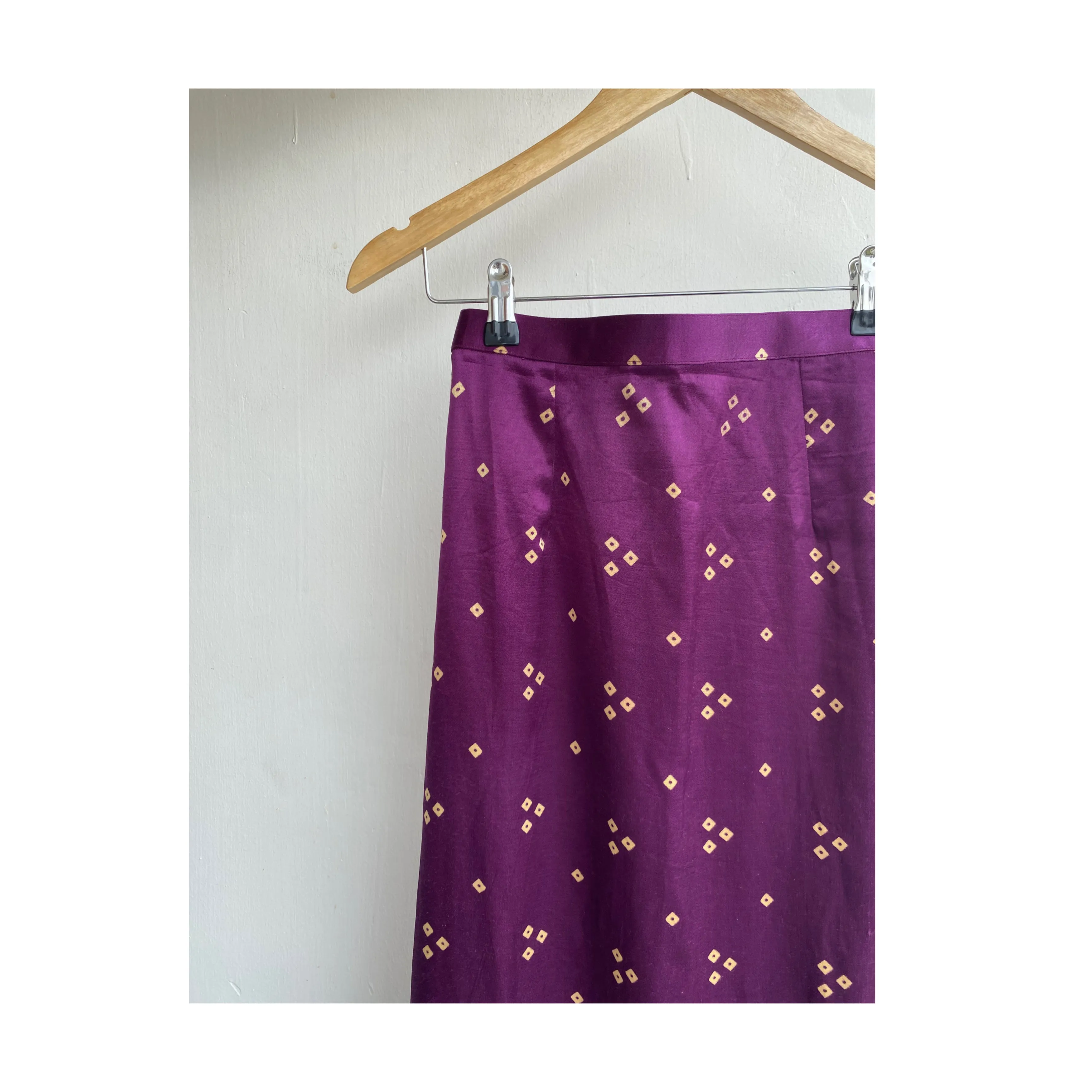 Purple bandhani skirt