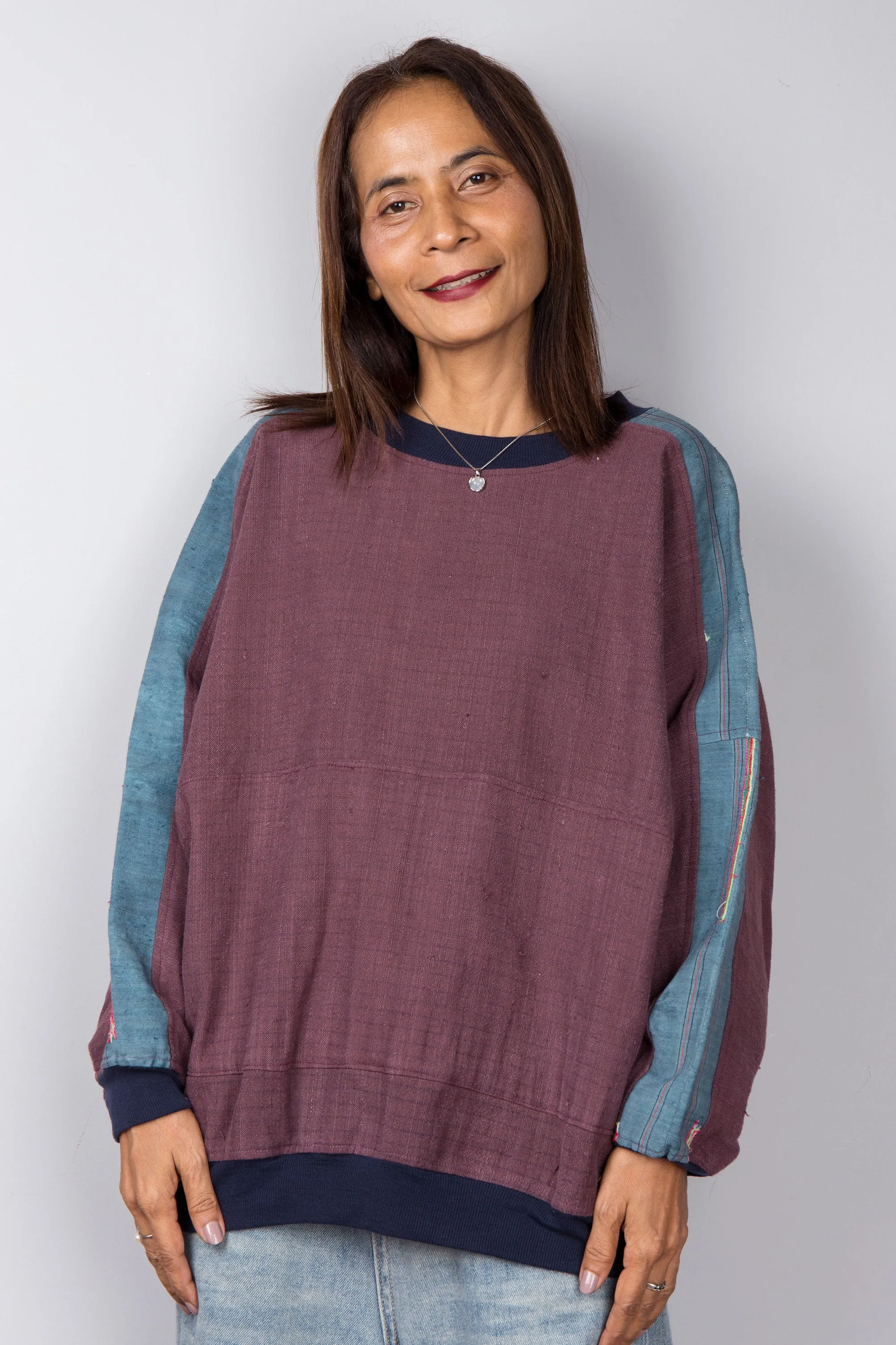 Purple Hemp sweater