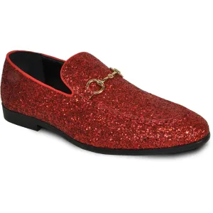 "Bravo" Red Glitter Tuxedo & Prom Shoes