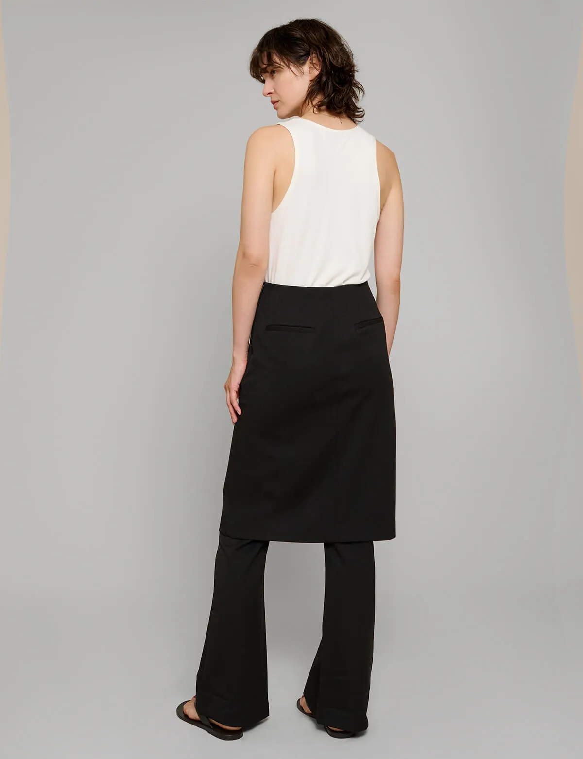 Ray Layered Skirt Pants