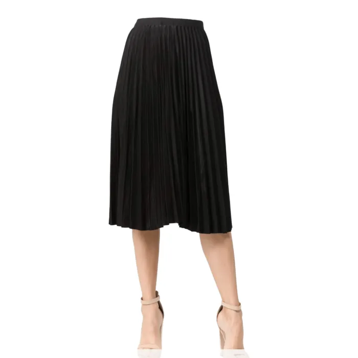 Reign Pleated Midi Skirt