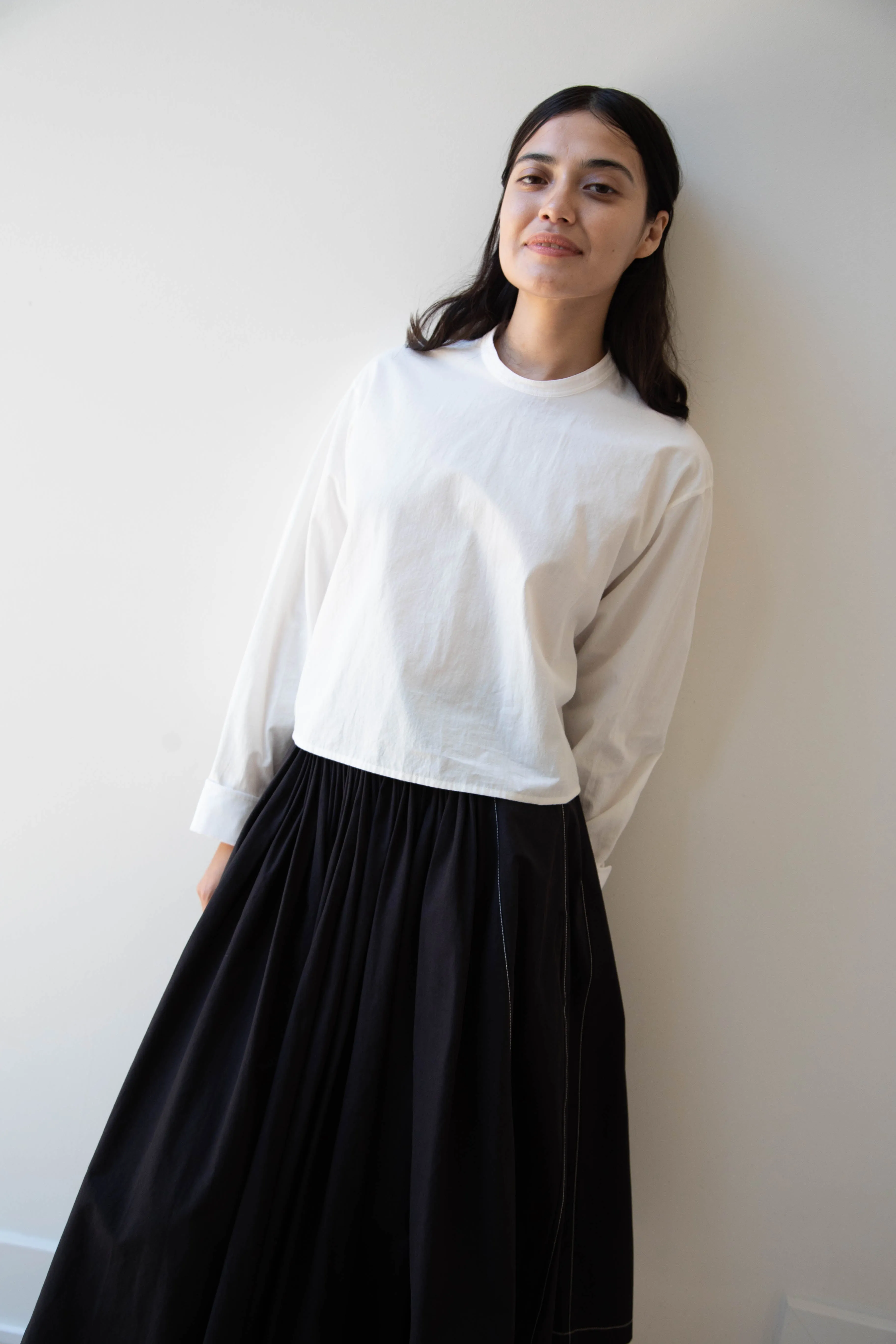 Renli Su | Pintuck Skirt in Black