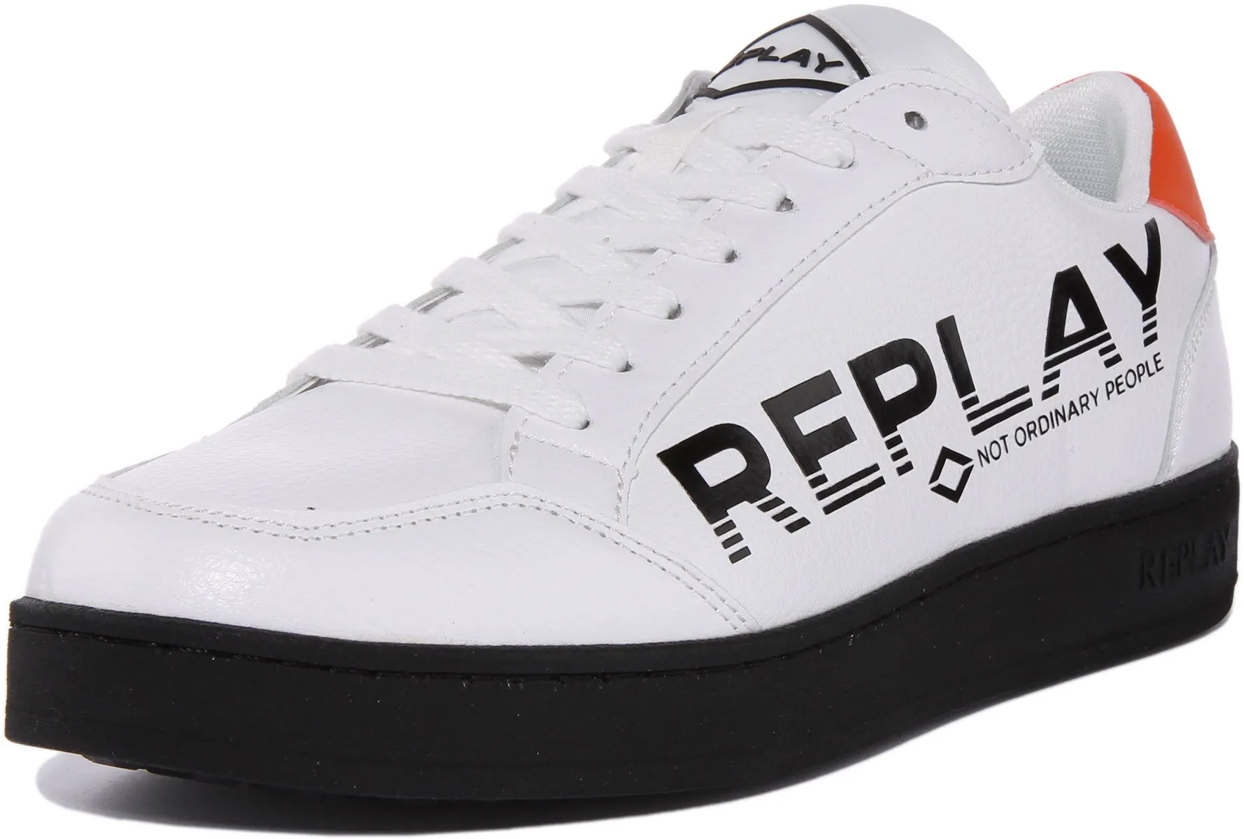 Replay Bring Print In White Black For Men