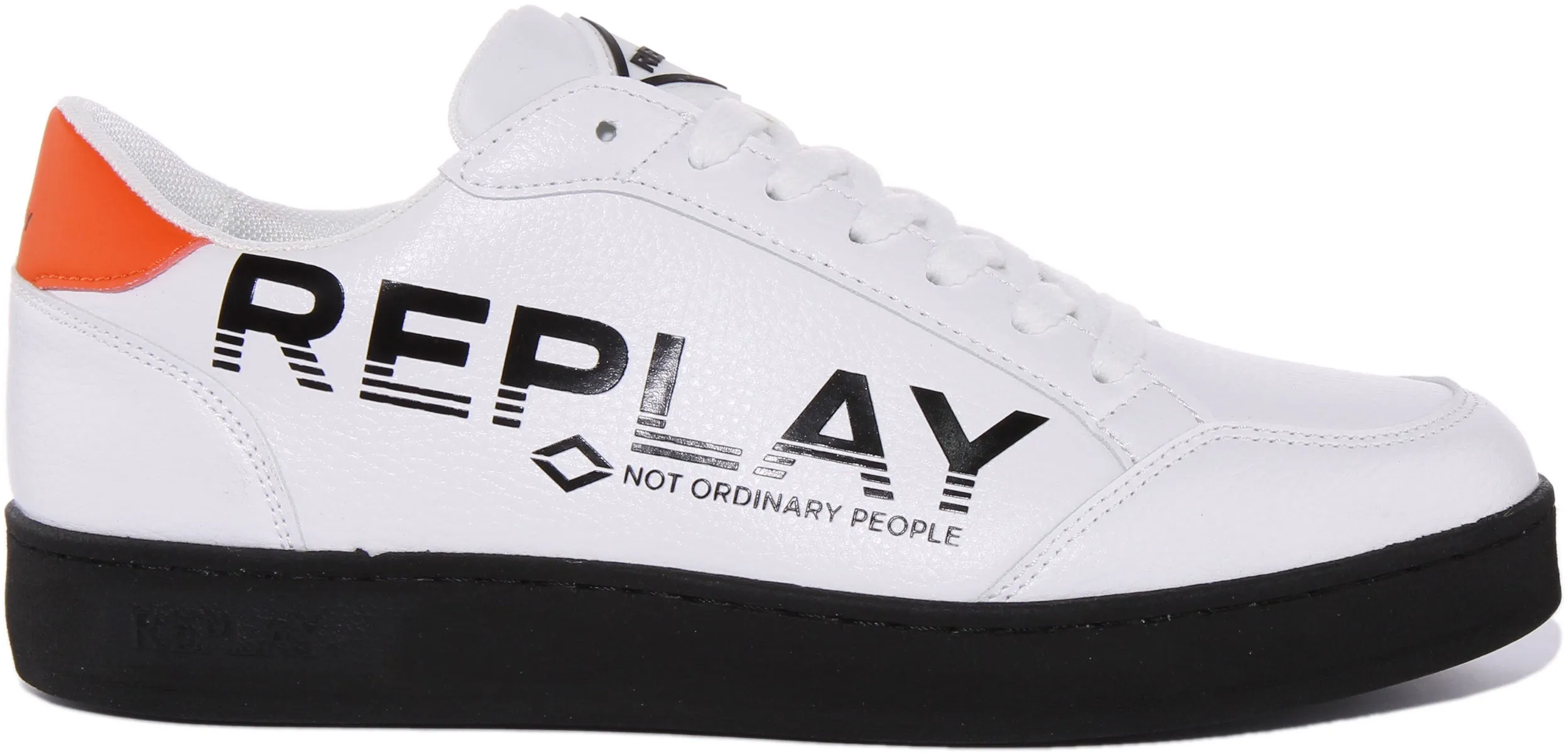 Replay Bring Print In White Black For Men