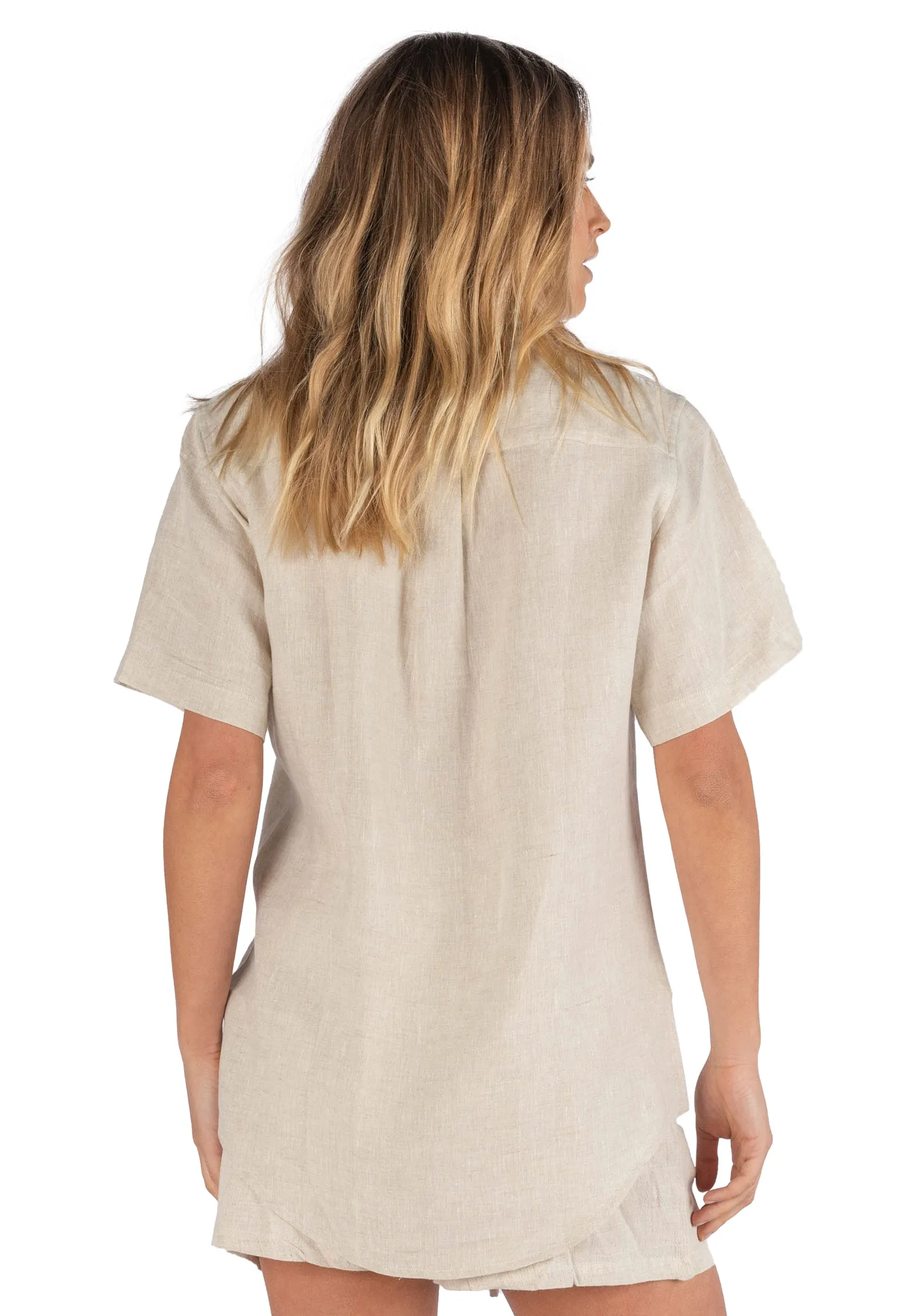 Revere Natural SS Linen T-shirt