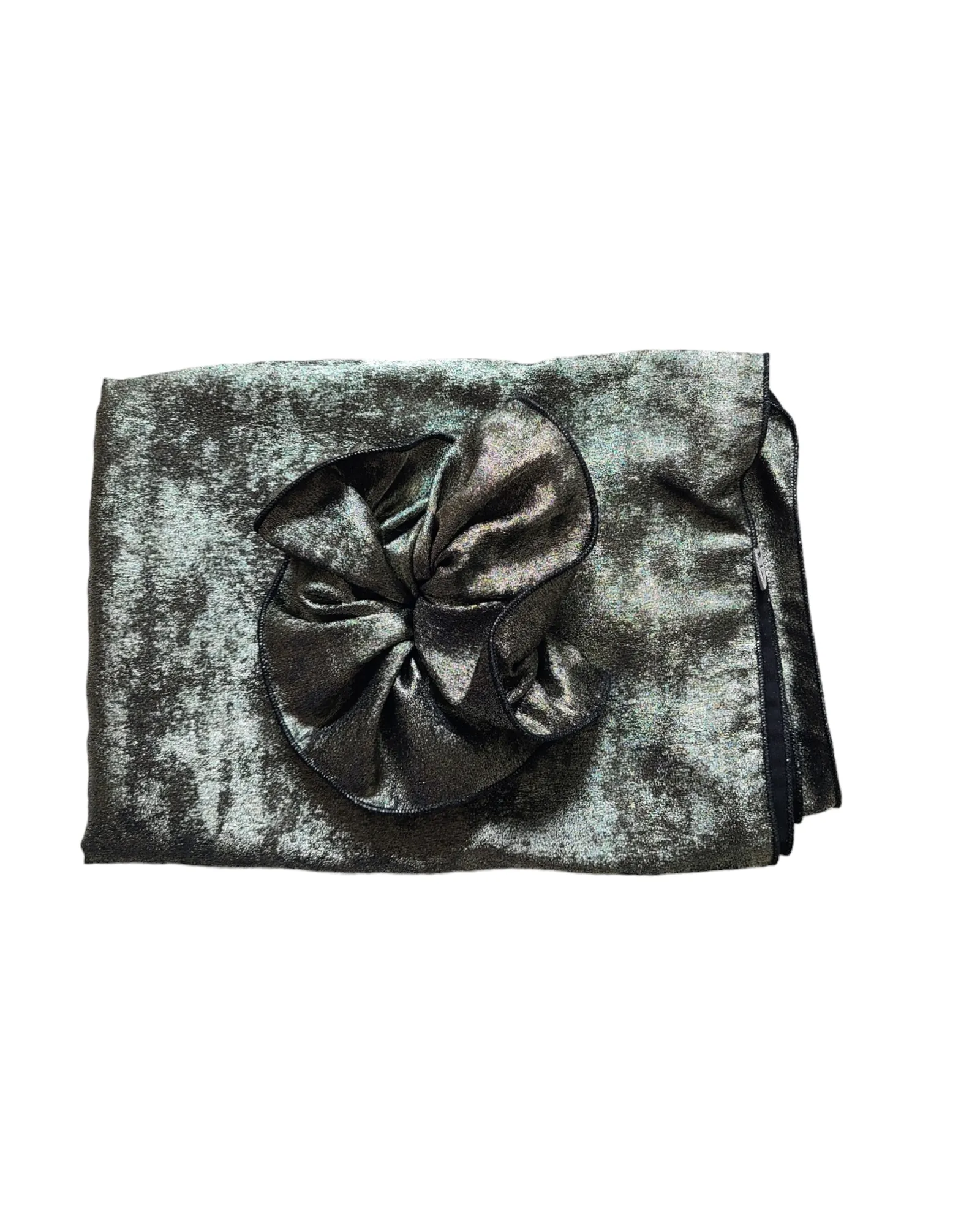 Rinati Lakel 2 Toned Shimmery Scarf with Scrunchie