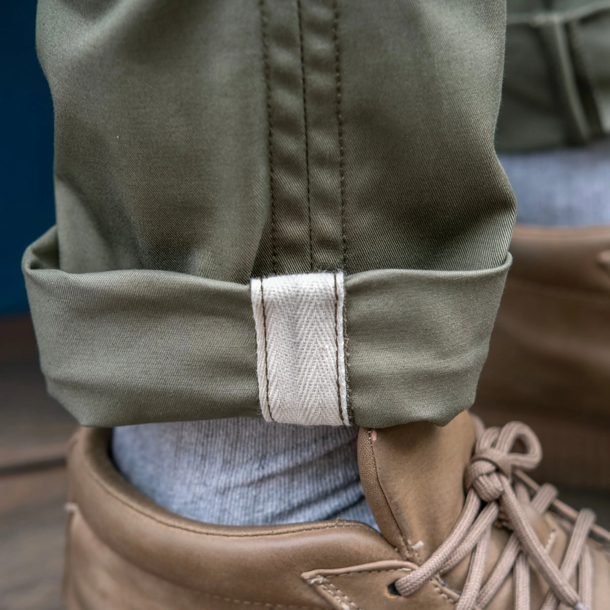 Rivet Chino Olive Flight Mercerized Twill