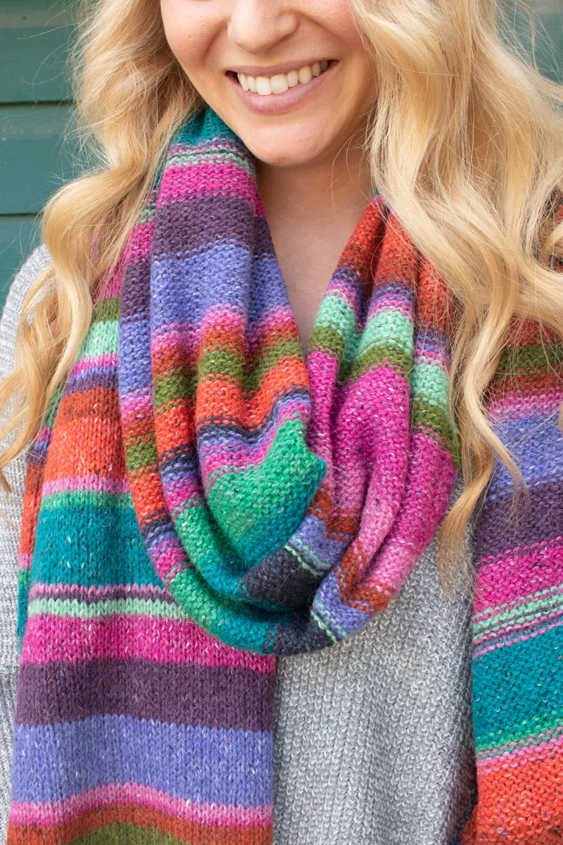 Rowan's Vibrant Stripe Scarf