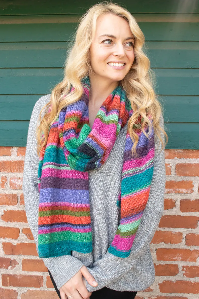 Rowan's Vibrant Stripe Scarf