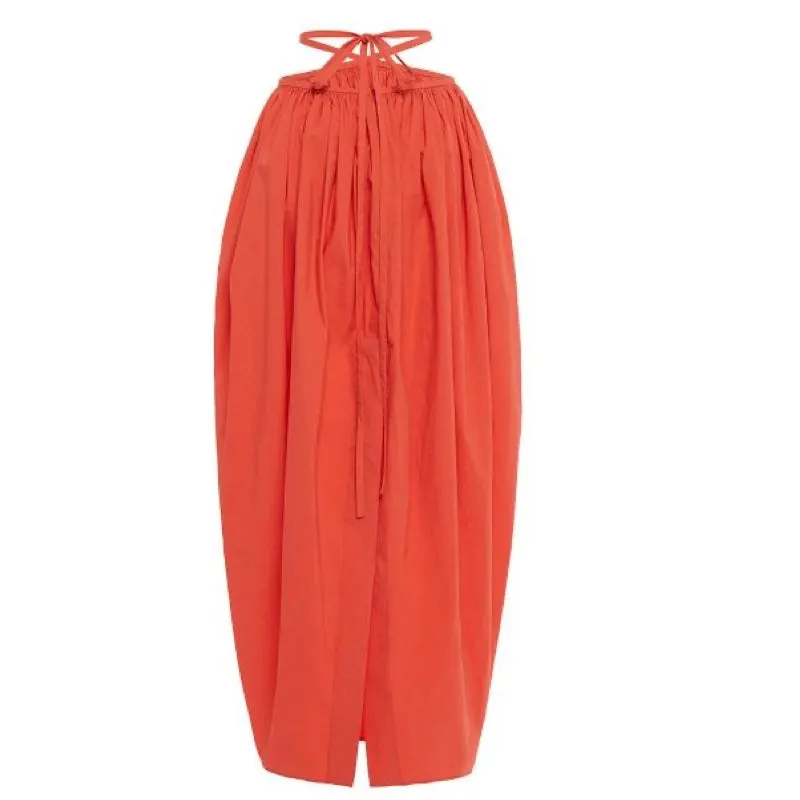 Ruched Cocoon Tie Skirt