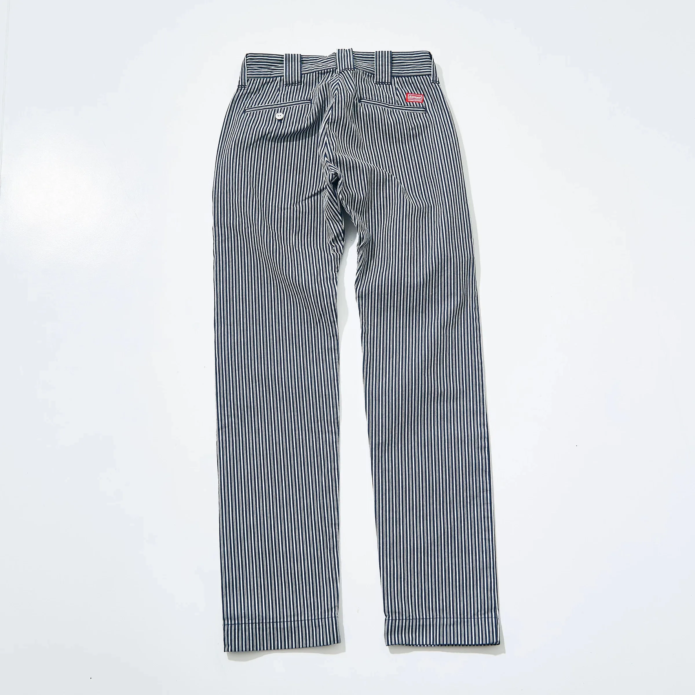 SAMURAI JEANS - SWC500WP-HC/ST Work Pants in Hickory Stripe (One Wash)