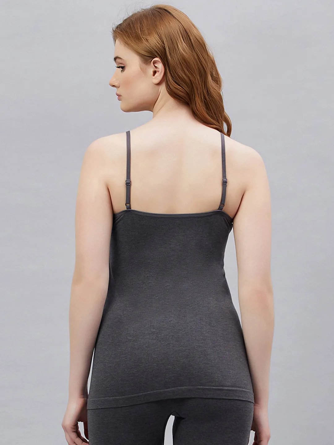 Seamless Heatmax Women Camisole - Charcoal