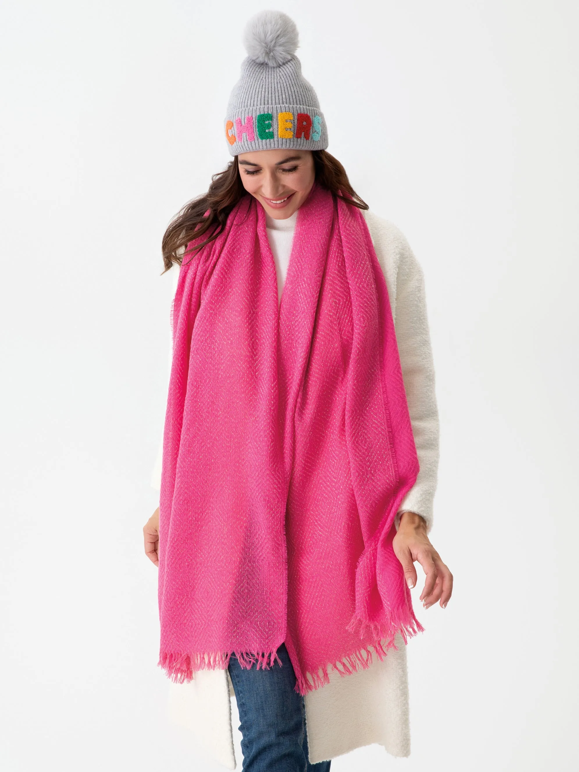 Shiraleah Belle Scarf, Pink