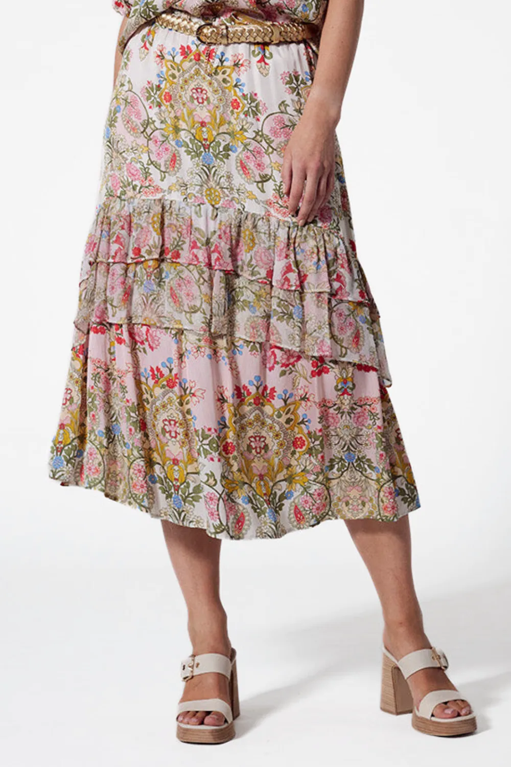 Siena Skirt in Blush Multi