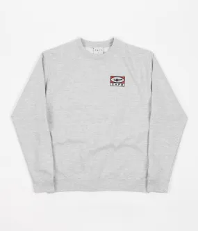 Skateboard Cafe 45 Embroidered Crewneck Sweatshirt - Heather Grey